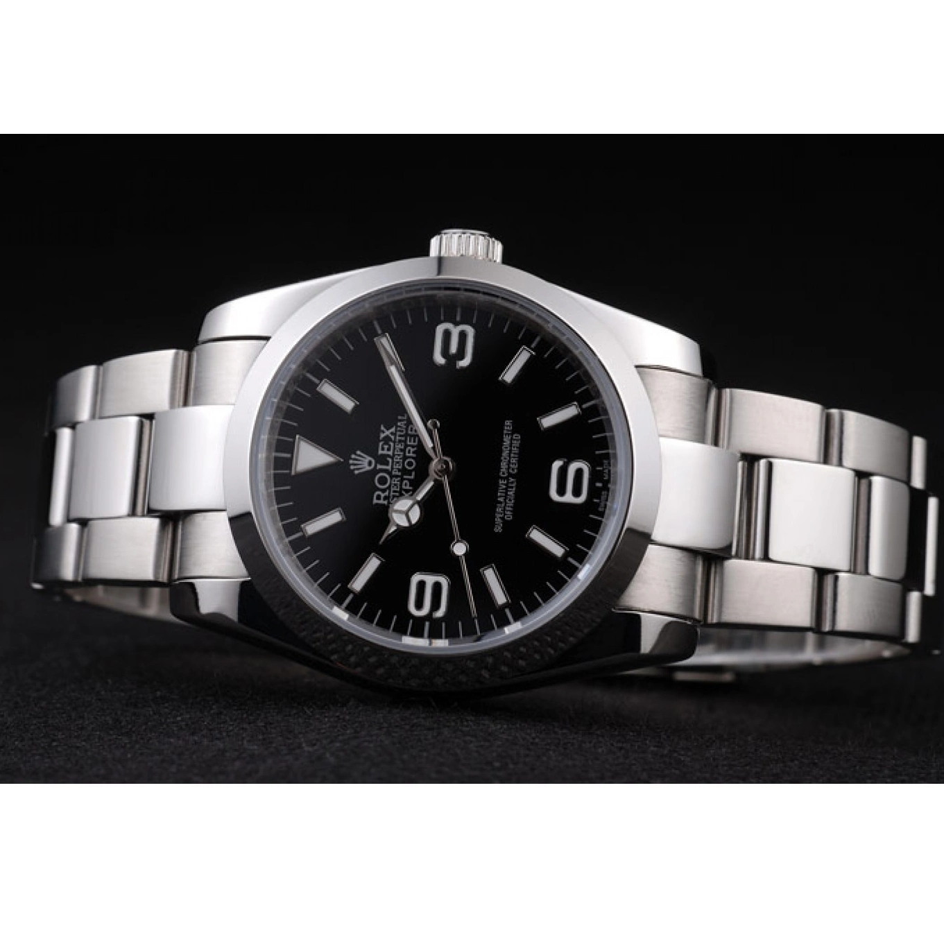 Best AAA Replica Sites Black 98087 Stainless Rolex Polished Explorer Steel Dial 0612